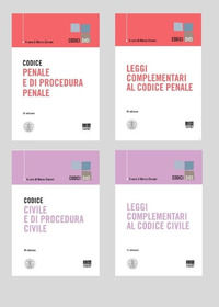 9791280468048 - Kit codici Esame Avvocato 2021: Codice Civile e procedura civile-Leggi complementari al codice di civile-Codice penale e